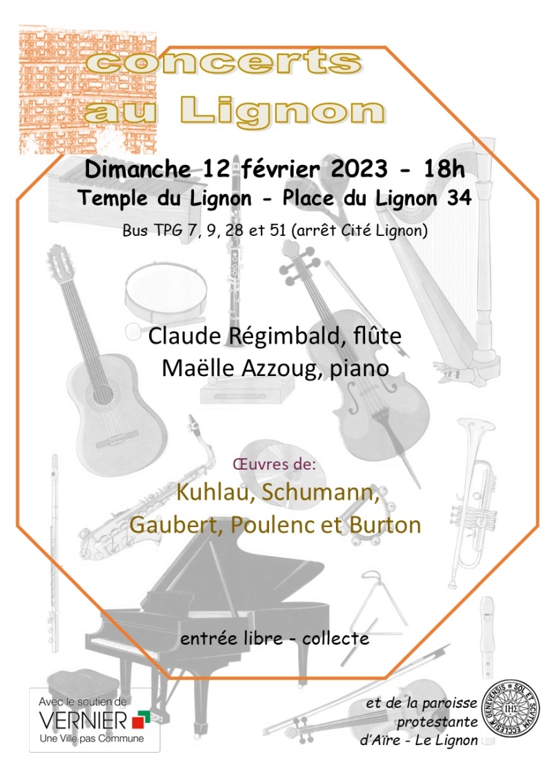 12 février 2023
Claude Régimbald flûte
Maëlle Azzoug piano