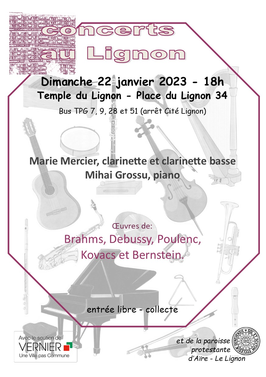 22 janvier 2023
Marie Mercier clarinette
Mihai Grossu piano