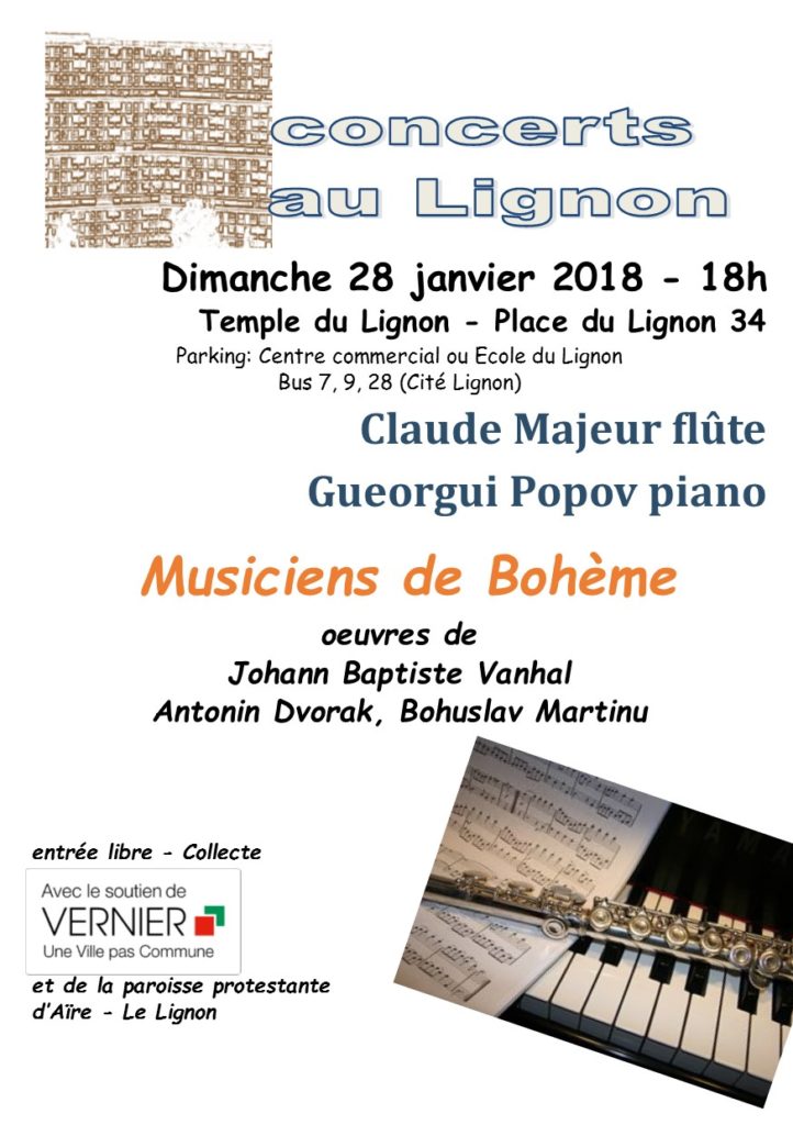 28 janvier 2018
Claude Majeur flûte
Gueorgui Popov piano